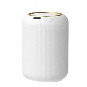 Aoibox Motion Sensor Trash Can with Lid, 3 Gallon Electric Bathroom Garbage Can, Small White Wastebasket Touchless Trash Bin for Toilet, Office, RV - 1 of 4