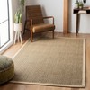 Natural Fiber Basket Weave  NF114 Power Loomed Indoor Rugs - Safavieh - 2 of 4