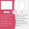 Garden Arch Trellis for Climbing Plants,9.8ft W X 7.2 ft H Metal Wedding Arches for Ceremony Garden Arbor Indoor Garden Arches - 4 of 4