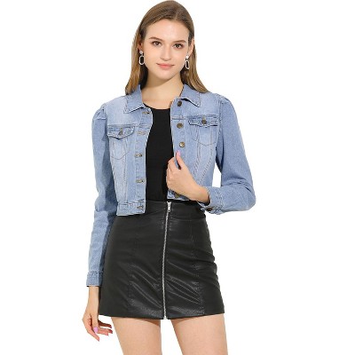 lightweight cropped denim jacket