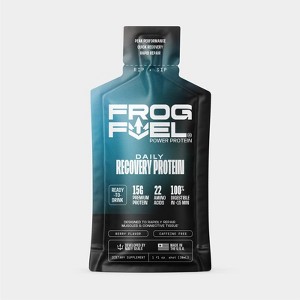 Frog Fuel Power Protein Daily Recovery Protein Shot - Berry - 24 1oz Ready-To-Drink Shots - 1 of 4