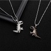 Matching Ghost & Dinosaur Necklace Set - Enamel Couple/BFF Jewelry (Halloween Gift) - 2 of 4
