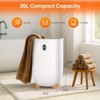SUGIFT 35L Large Towel Warmer for Bathroom, Towel Warmers Bucket with 2 Heating Modes, LCD Screen, Ideal Gift for Family, White - 4 of 4