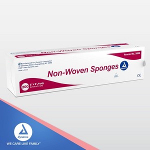 Dynarex Non-Wowen Gauze Sponge Non-Sterile 2" x 2" 4-Ply, 200 Count - 1 of 4