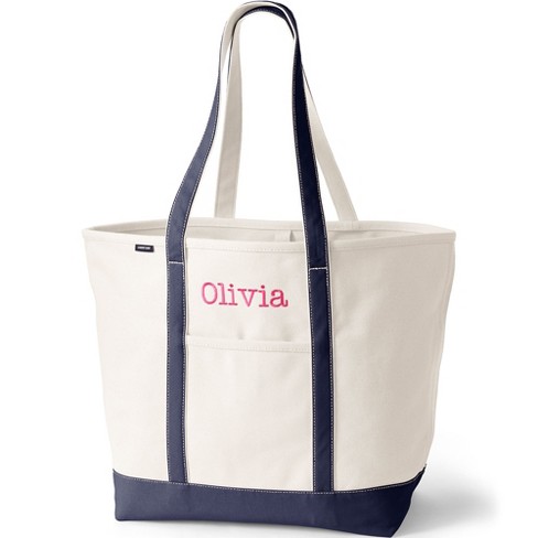 Extra long handle store canvas tote bags