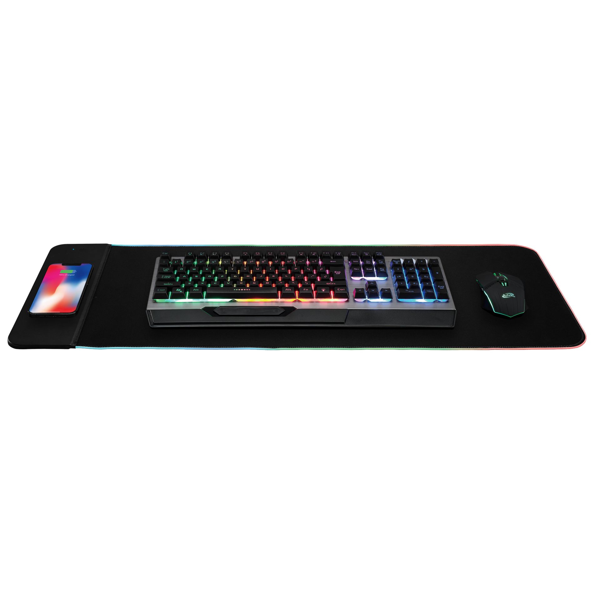 iLive Extra Large Gaming Mouse Pad with Wireless Charger, IAMQ212B