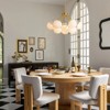 Rennnsan Duskine 23" W 10 - Light Sputnik Bubble Hand-Painted Translucent White Glass Mid-Century Modern Dimmable Chandelier in Gold - 2 of 4