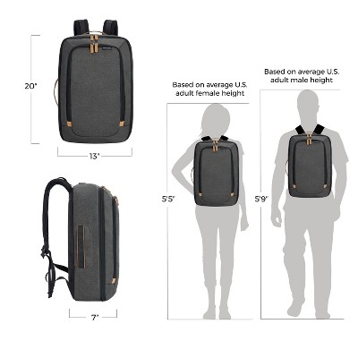 Travelon Transit Carry-On Backpack-Slate — фото 4
