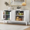 Areol Minimalist Style Storage Cabinet With 4 Doors,Indoor Furniture,Living Room Cabinet With Adjustable Shelf -Maison Boucle - 2 of 4