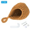 Unique Bargains Handmade Natural Durable Space-saving Hanging Basket 2 Pcs - 3 of 4