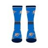 NBA Oklahoma City Thunder Large Crew Socks: Team Logo Design, Adult Sizing - 2 of 3