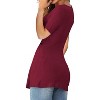 Imily Bela Effortless Summer Essential: Knot-Front V-Neck Oversized Tunic Tee - 3 of 4