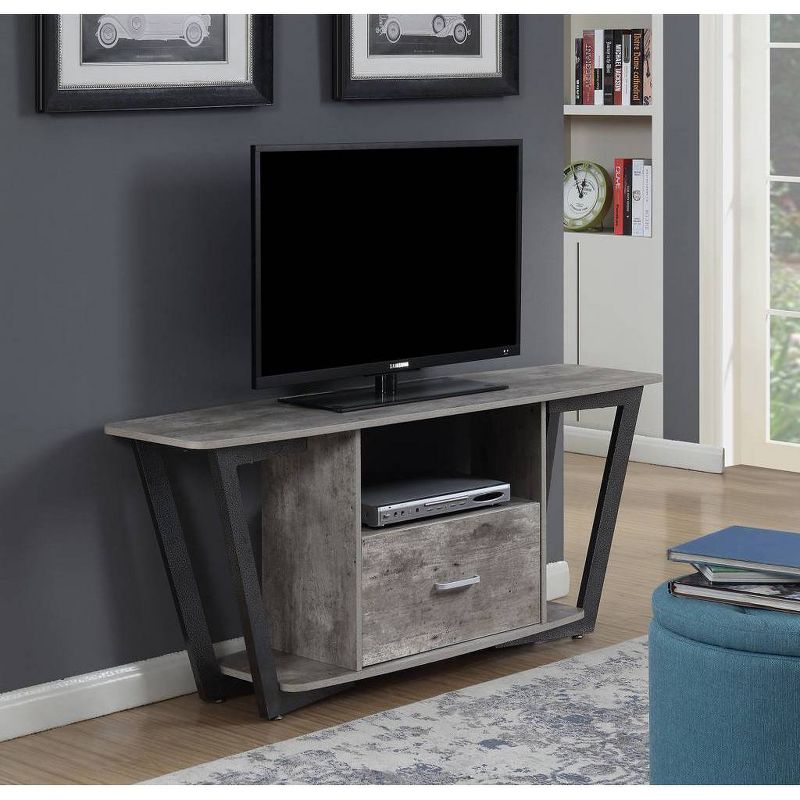 Graystone 1 Drawer TV Stand for TVs up to 60" with Shelves - Breighton Home, 3 of 4