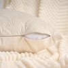 REGALWOVEN Velvet Solid Decorative Scallop Texture Modern Pillowcases 2 Pcs - 3 of 4