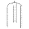 vidaXL Garden Arch Black Ã˜70.9"x100.4" Steel - 2 of 4