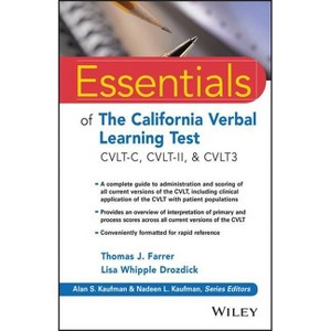 Essentials of the California Verbal Learning Test - (Essentials of Psychological Assessment) by  Thomas J Farrer & Lisa W Drozdick (Paperback) - 1 of 1
