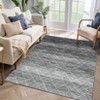 Modern Abstract Machine Washable Area Rugs for Living Room Ultra Soft Non Slip Low Pile Carpet for Bedroom Dining Room - 3 of 4