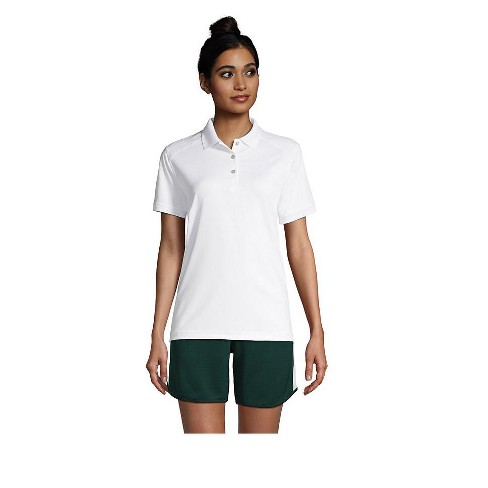 Lands' End School Uniform Women's Short Sleeve Rapid Dry Polo Shirt ...
