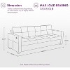 TYBOATLE 88" Faux Leather L-Shaped Sectional Sofa, Comfy Modular Couch with Chaise & USB, Convertible Sofa for Living Room, Bedroom, or Small Spaces - 3 of 4