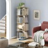 Jojoka 4-Tier Rotating Bookshelf Tower – 360° Spinning Corner Bookcase, Space-Saving Vertical Storage Rack - 2 of 4
