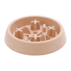 Unique Bargains Convenient Durable Round Dog Bowl 1 Pc - 1 of 4