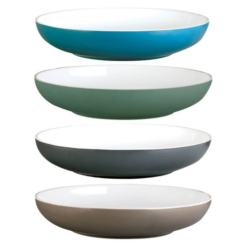 Gibson Home 30oz 4pk Stoneware Color Speckle Pasta Bowl Set