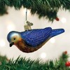 Old World Christmas Glass Blown Ornament for Christmas Tree, Western Bluebird - 3 of 4