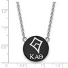 Black Bow Jewelry Sterling Silver Kappa Alpha Theta Greek Life Necklace 18 Inch - image 2 of 4