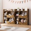 Kids Toy Storage Organizer 5 Cubbies, Kids Bookshelf and Bookcase, Wooden Cubby Storage Organizer for Boys and Girls, Toy Shelf for Playroom, Nursery - 4 of 4