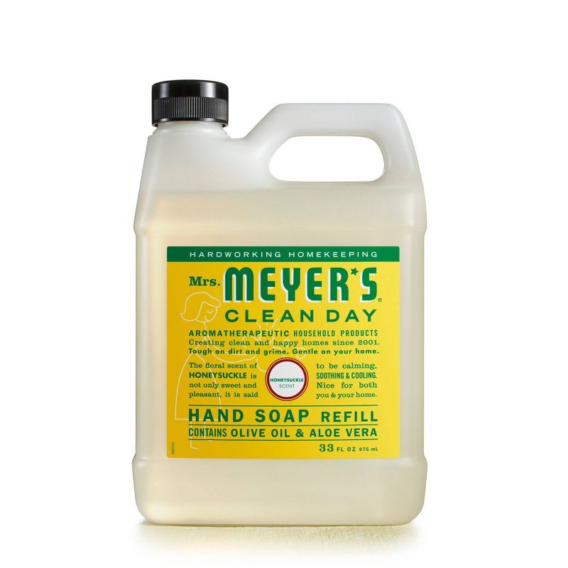 Mrs. Meyer&#39;s Clean Day Honeysuckle Liquid Hand Soap Refill - 33 fl oz, 1 of 10