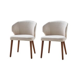 Ester Mid-century Modern Upholstered Dining Chair,Set of 2 | ARTFUL LIVING DESIGN - 1 of 4