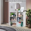 Costway 2 PCS 3 Tier Open Shelf Bookcase Multi-functional Storage Display Cabinet White - 3 of 4