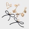 Hearts and Bows Shoe Charm Set - Wild Fable™ Gold - 2 of 3
