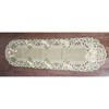 Jiallo Fleur Latte Embroidered Cutwork Rectangular Table Runner, 14 by 52  inch Table Linen Decor, Water Resistance, Machine Wash safe - 2 of 3