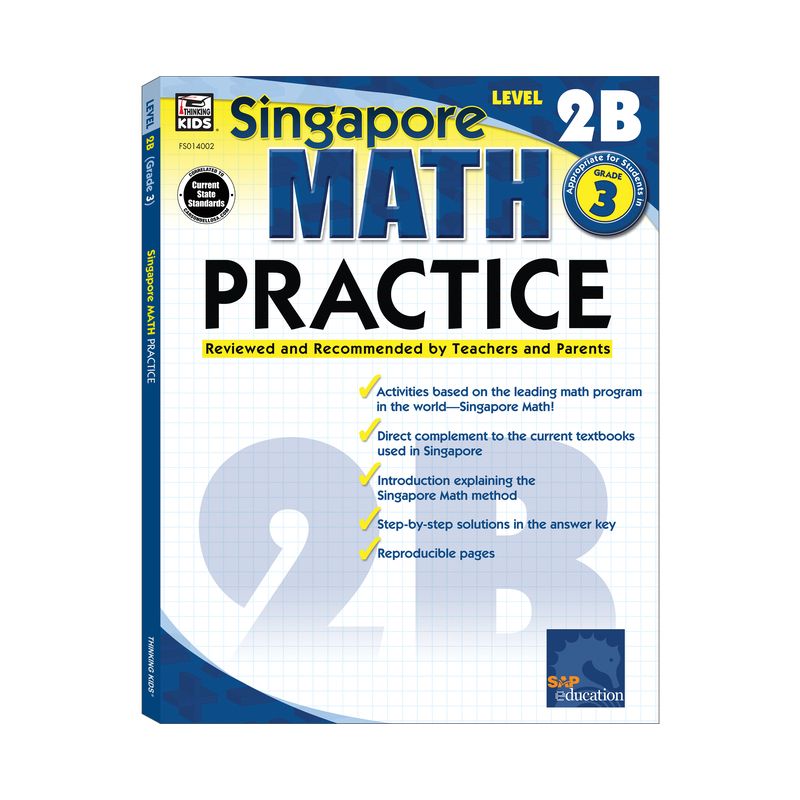 Math Practice, Grade 3 - (Singapore Math) (Paperback), 1 of 2