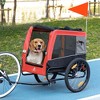 Aosom Dog Bike Trailer with Suspension System, Hitch for Medium Dogs, Dog Wagon & Dog Trailer for Bicycle with Storage Pocket - 2 of 4