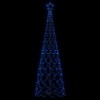 vidaXL Christmas Cone Tree Decoration Artificial Christmas Tree with LEDs - Blue 10 x 3 ft - 3 of 4