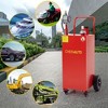 Protable Gas Caddy With Manual Transfer Pump,Fuel Storage Tank for Car,Lawnmower,ATV,Boat,Motorcycle(40 Gallon Red) - 2 of 4