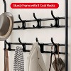 WhizMax Hall Tree Shoe Bench for Entryway, Rustic, 8 Hooks, 3 Shelves - 4 of 4