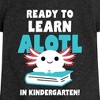Girls' - Instant Message - Axolotl Ready To Learn In Kindergarten Fitted Short Sleeve Graphic T-Shirt - 2 of 4