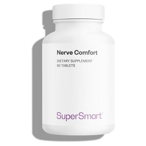 SuperSmart Nerve Comfort - with Alpha Lipoic Acid ALA, Acetyl-L-Carnitine, Benfotiamine & Magnesium Supplement | Non-GMO & Gluten Free - 60 Tablets - 1 of 1