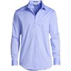 Lands' End Men's Solid No Iron Supima Pinpoint Straight Collar Dress Shirt - 2 of 3