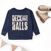 Deck the Halls Block Distressed - Youth Graphic Sweatshirt - 2 of 3