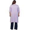 Plus Open Front Knee Length Duster Cardigan - 24seven Comfort Apparel™ - 3 of 3