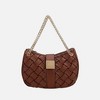 MKF Collection Solari Vegan Leather Women's Shoulder Bag Braided Chain by Mia K - 2 of 4