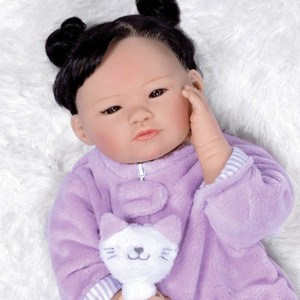 Paradise Galleries Reborn Girl Doll, Jannie de Lange Designer's Doll Collections, Adorable Girl Doll in GentleTouch Vinyl - Neko - 1 of 4