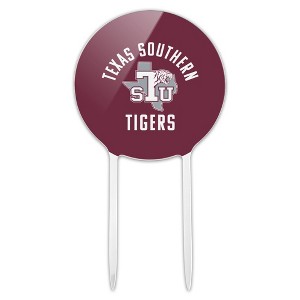 Texas Southern University Tigers Logo Acrylic Cake Topper Party Decoration for Wedding Anniversary Birthday Graduation - 1 of 4