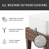 HomeStock Capella 2Pc Outdoor Wicker Chair Set - 2 Armchairs - 3 of 4