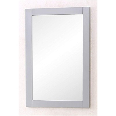 Elegant Lighting Saturn 22 In. Contemporary Furniture: Mirror In Light Grey