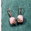 Ross-Simons Pink Opal and .14 ct. t.w. Multicolored Sapphire Bumblebee Drop Earrings With Garnet Accents in 18kt Rose Gold Over Sterling - 3 of 4
